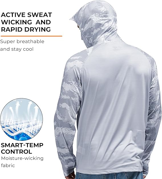 Outdoor activity essential—hooded mask integrated design 🌞 360° sun protection with no dead angles.