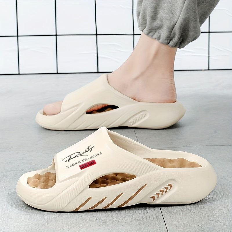 Men Casual Slide Sandals - Non-Slip, Foot Massage