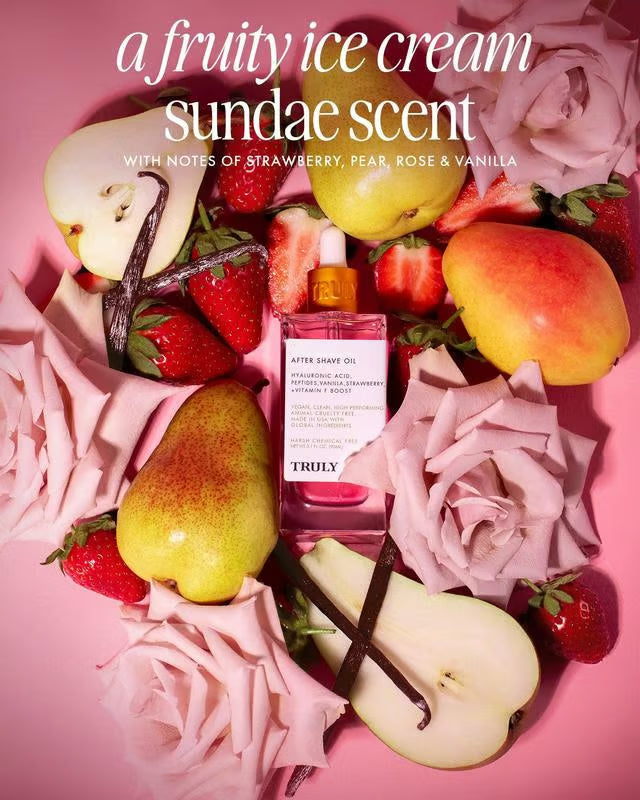 After Shave Oil - Strawberry & Vanilla Scent