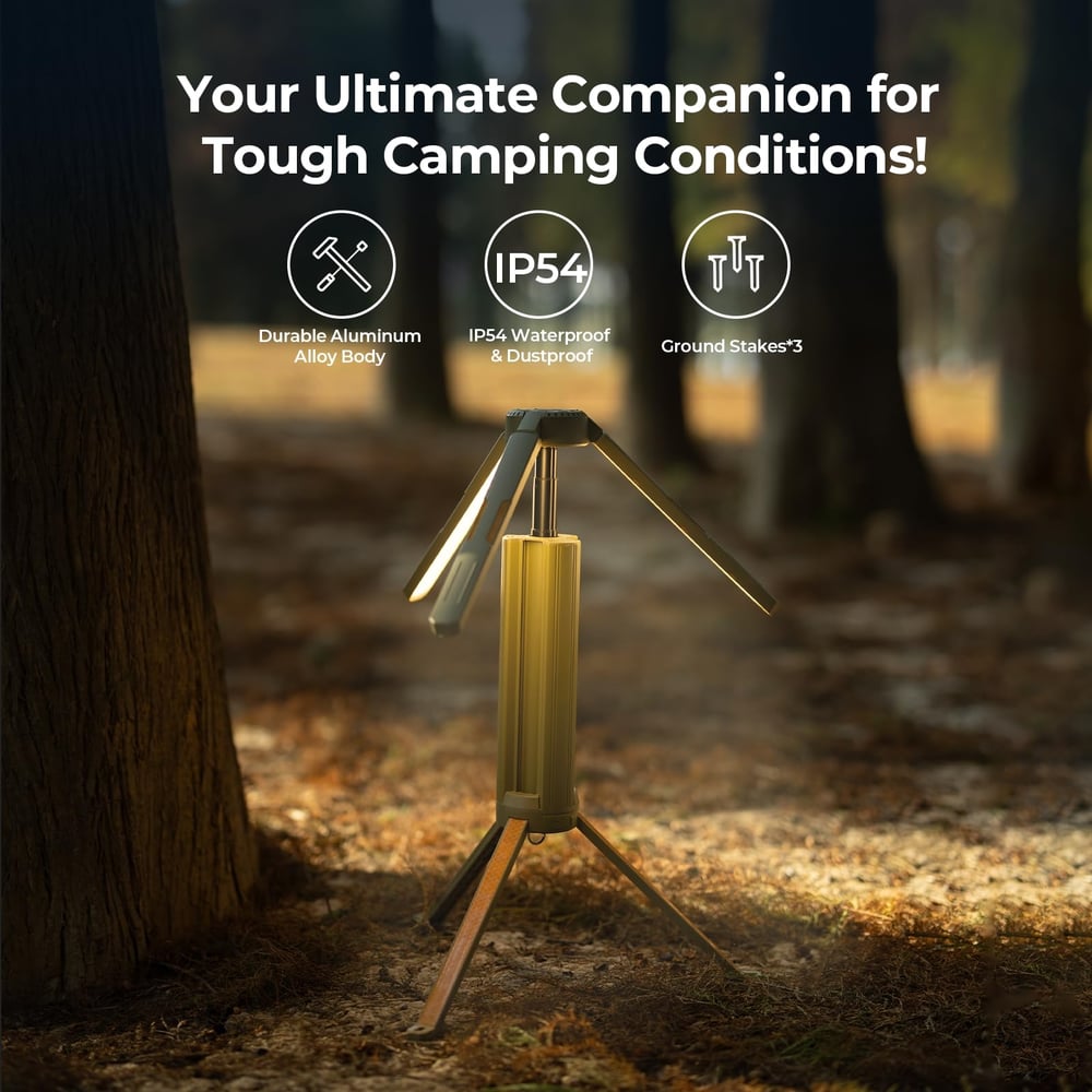 Telescopic Camping Light Rechargeable 15600mAh