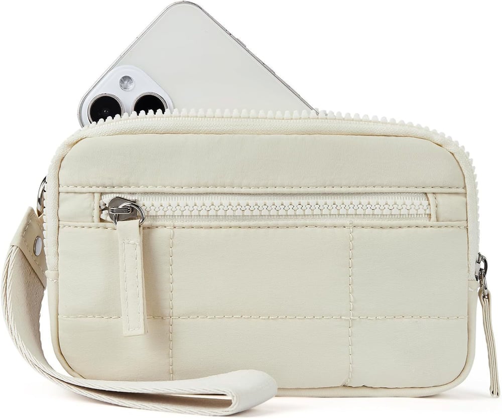 Puffer Wristlet Wallet Fits Phone