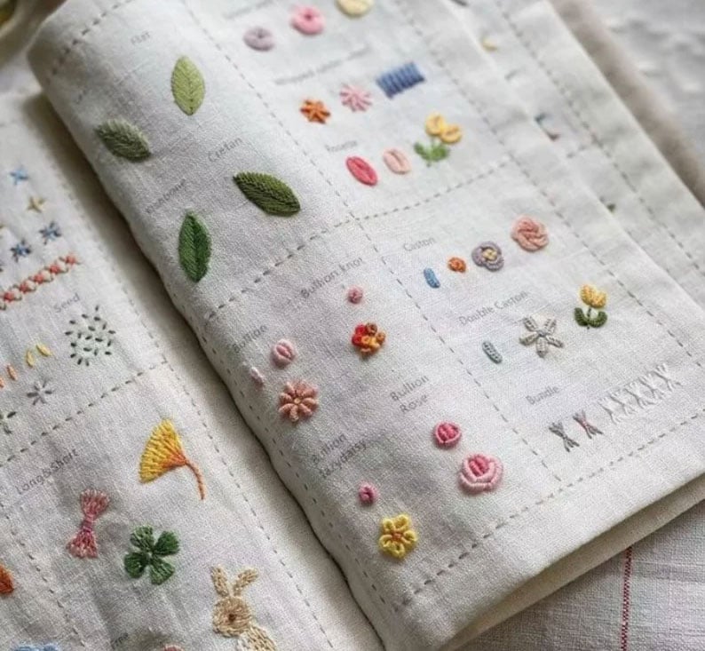 Beginner-Friendly🪡Stitch Book 📖with 143 different stitches