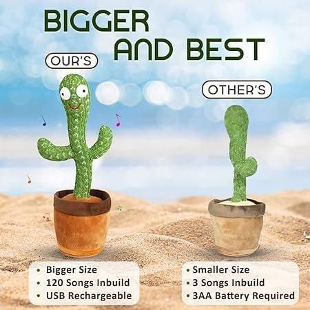 LED Musical Dancing & Mimicry Cactus Toy 🌵🎶