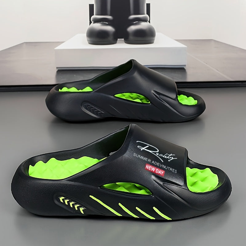 Men Casual Slide Sandals - Non-Slip, Foot Massage