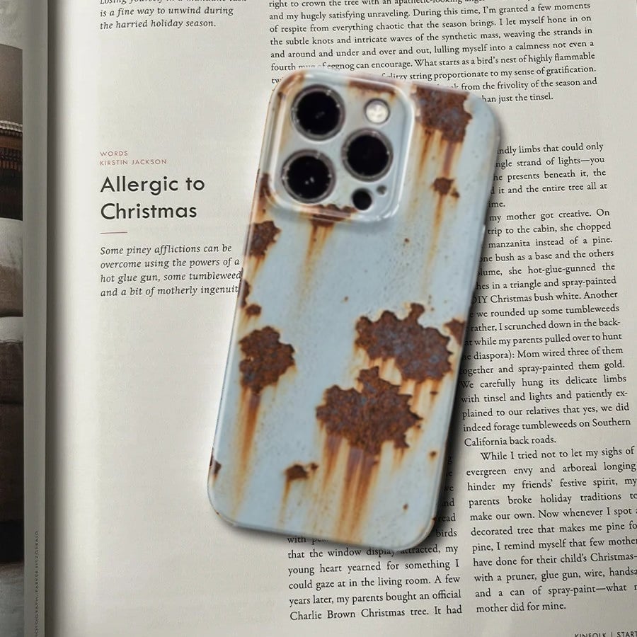 🔥2025 NEW ARRIVAL 🔩 Rusty Metal Texture iPhone Case