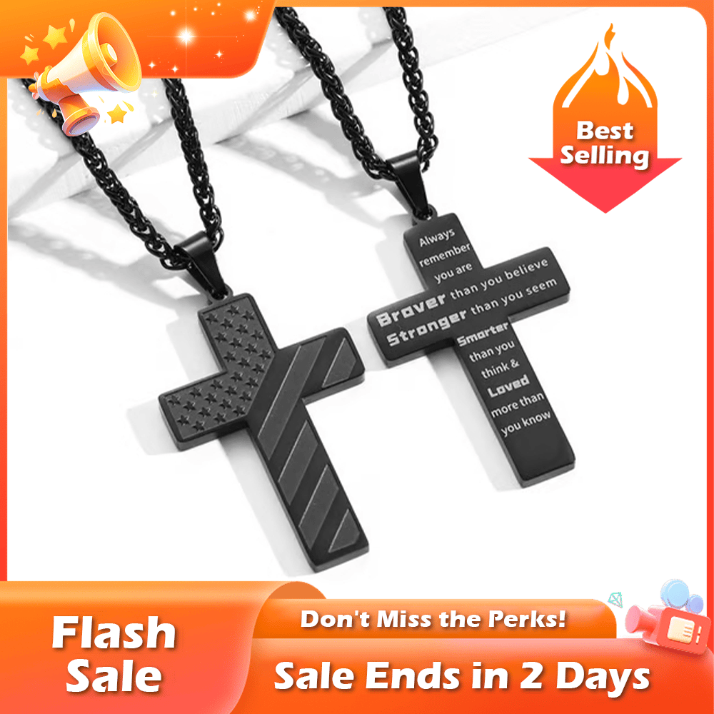 Flag Cross Necklace,Best Gifts
