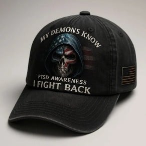PTSD Awareness Hat – I Fight Back, Every Day