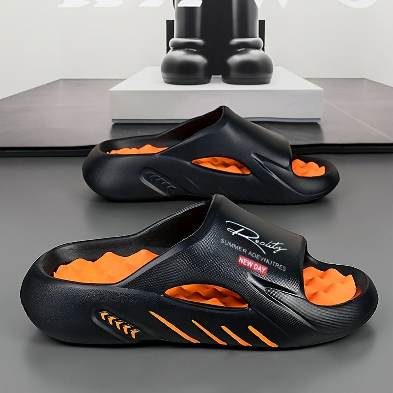 Men Casual Slide Sandals - Non-Slip, Foot Massage