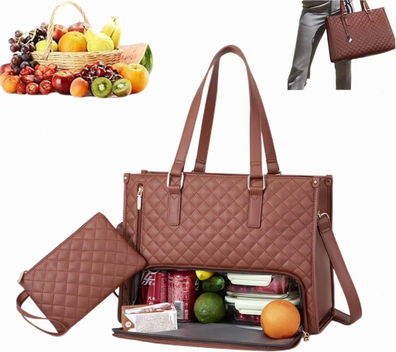 3 in 1 Lunch Tote Bag for Women