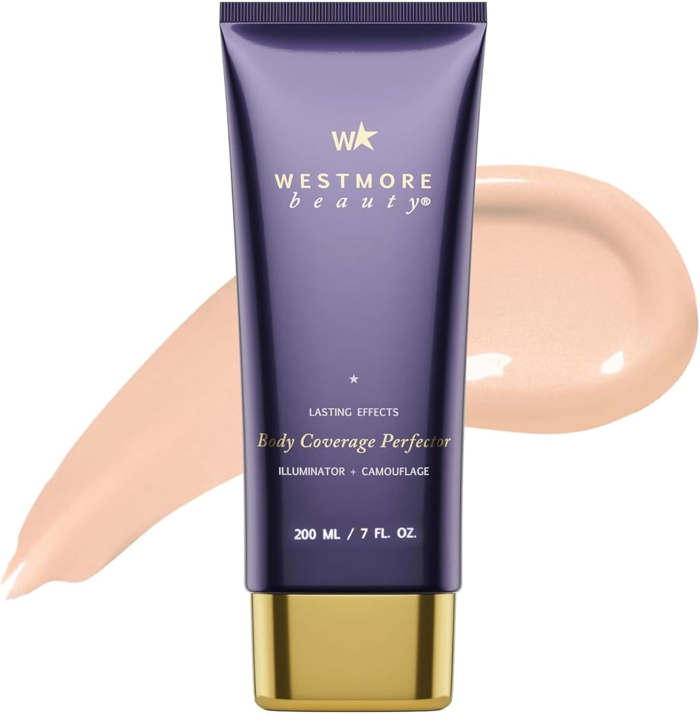 Westmore Beauty Body Coverage Perfector – Waterproof Leg & Body Makeup - Tattoo Cover Up Makeup - 7 Oz (Bronze Radiance)