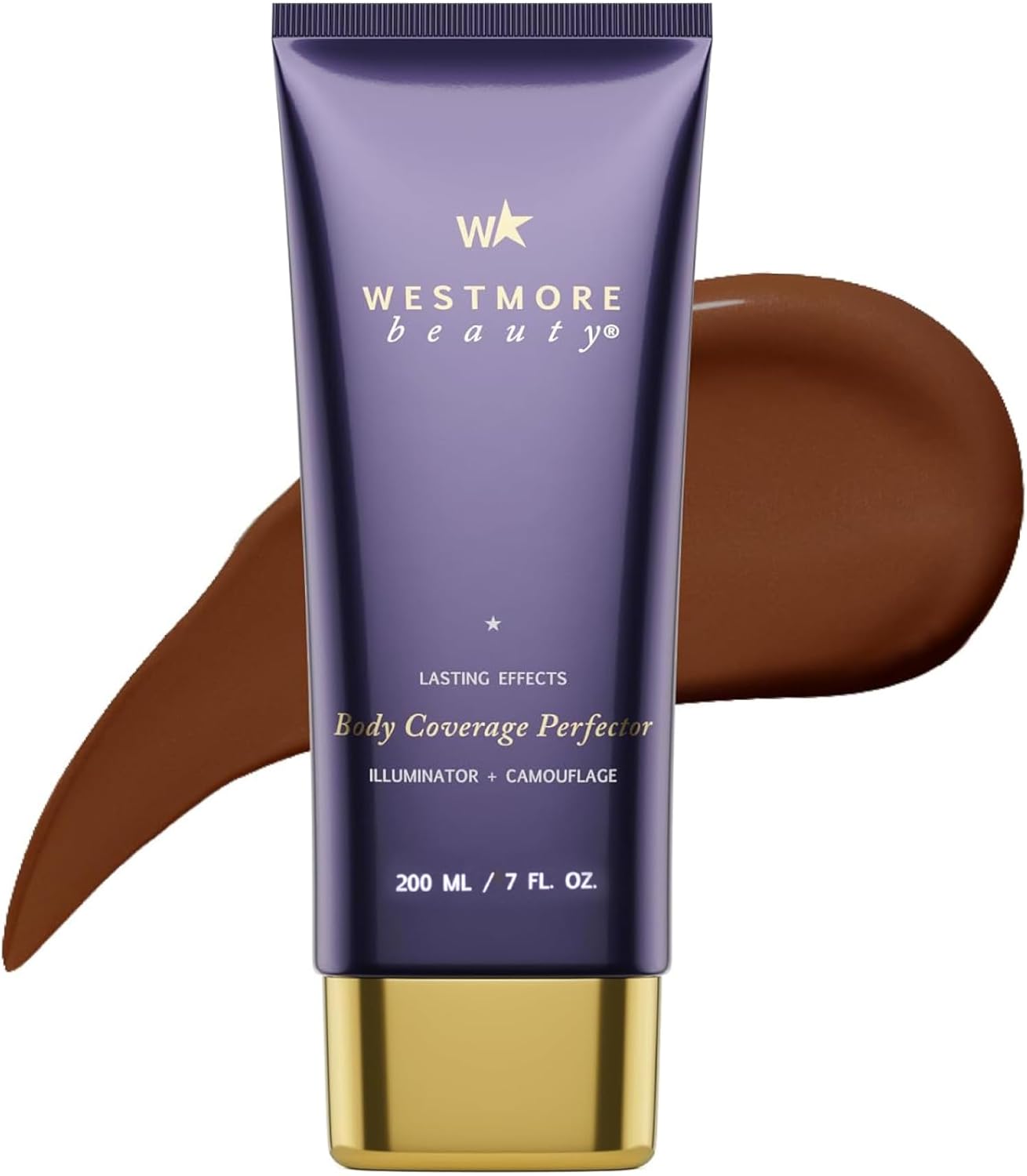 Westmore Beauty Body Coverage Perfector – Waterproof Leg & Body Makeup - Tattoo Cover Up Makeup - 7 Oz (Bronze Radiance)