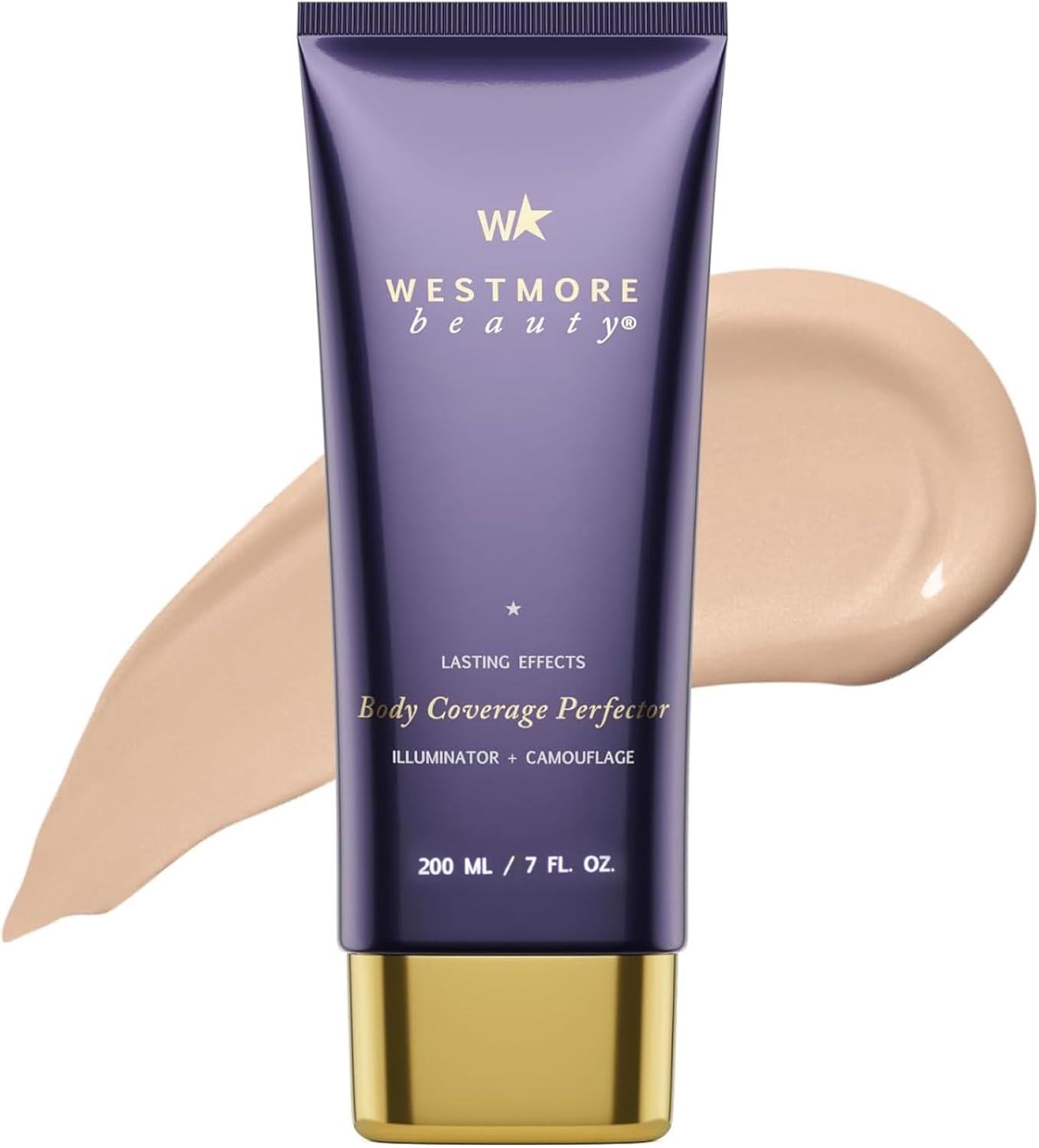 Westmore Beauty Body Coverage Perfector – Waterproof Leg & Body Makeup - Tattoo Cover Up Makeup - 7 Oz (Bronze Radiance)