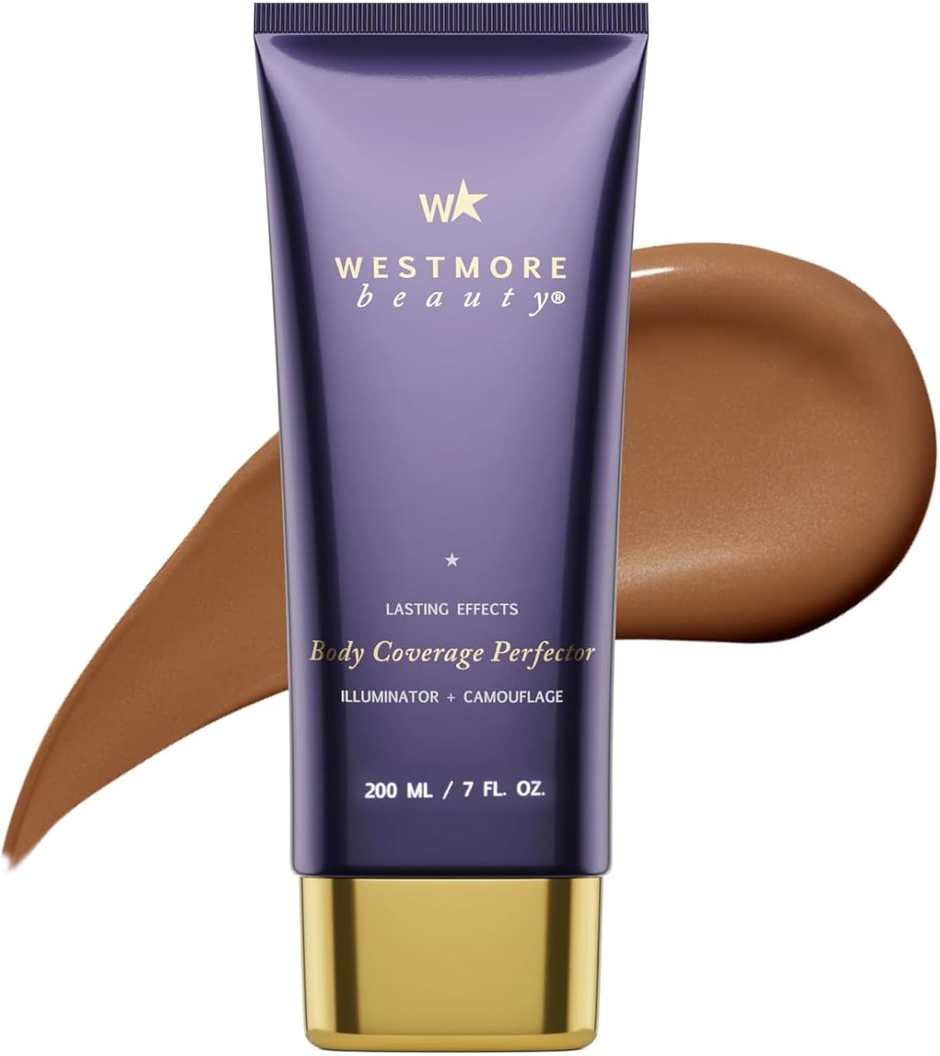 Westmore Beauty Body Coverage Perfector – Waterproof Leg & Body Makeup - Tattoo Cover Up Makeup - 7 Oz (Bronze Radiance)