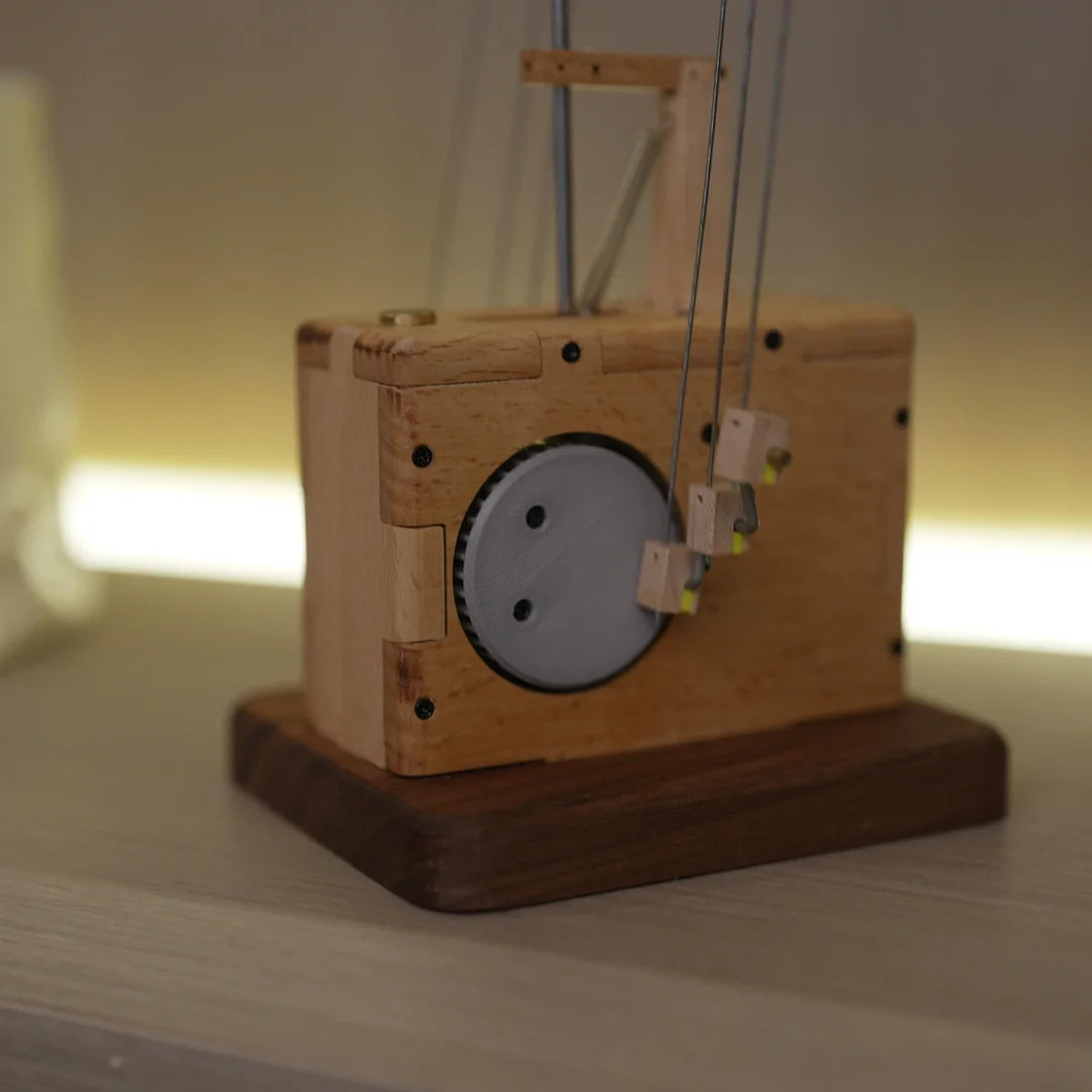 Handmade Wooden Electric Bionic Manta Ray Ornament