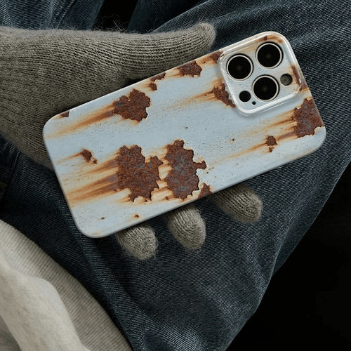 🔥2025 NEW ARRIVAL 🔩 Rusty Metal Texture iPhone Case