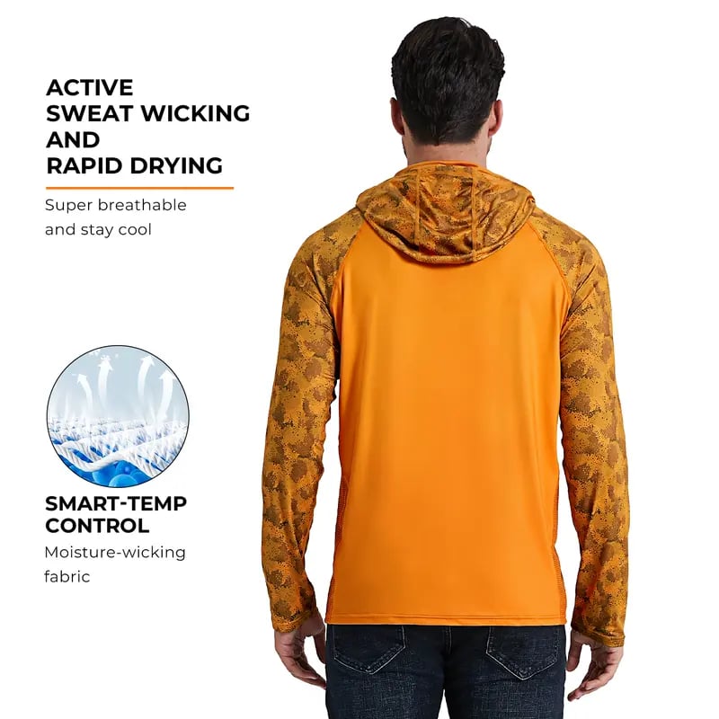 Outdoor activity essential—hooded mask integrated design 🌞 360° sun protection with no dead angles.