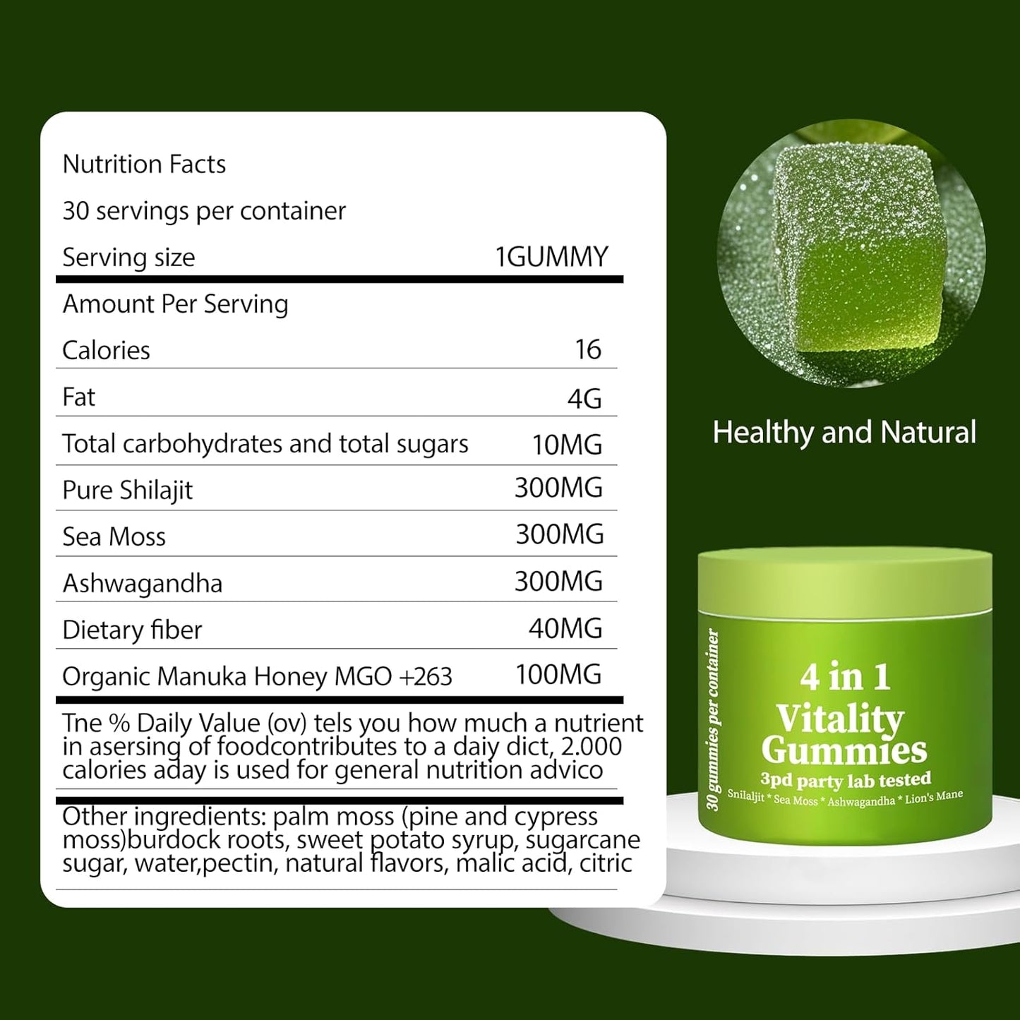 4 in 1 Gummies Shilajit Gummie