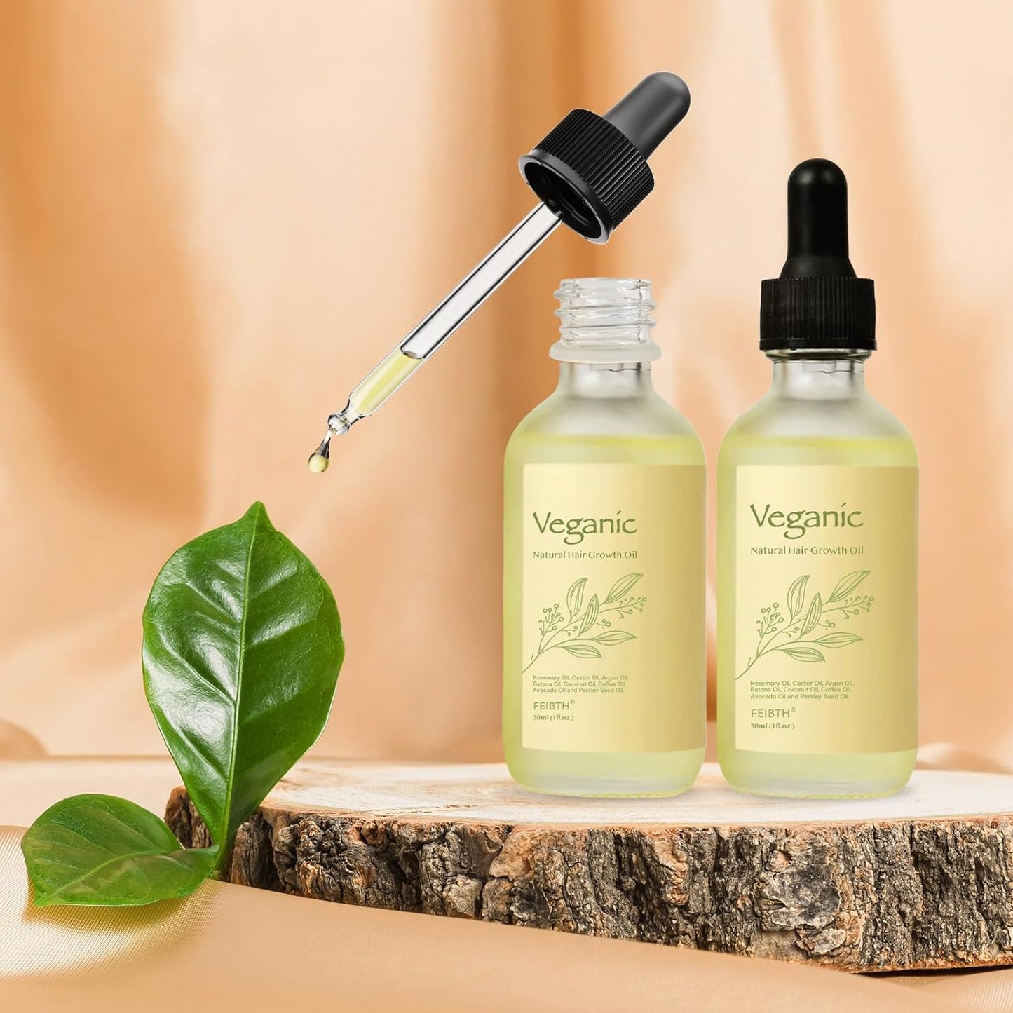 2pcs Veganic Hair Growth Oil