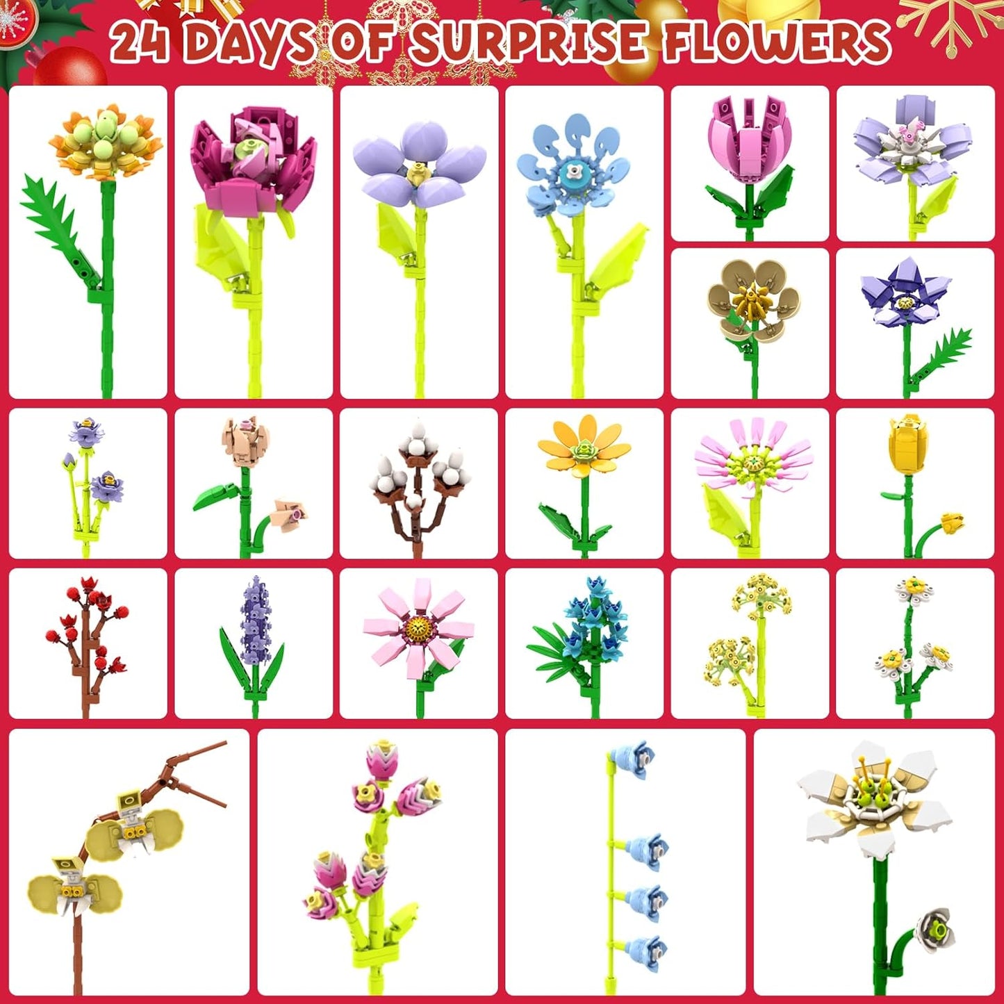 24 Day Flower Bouquet Advent Calendar