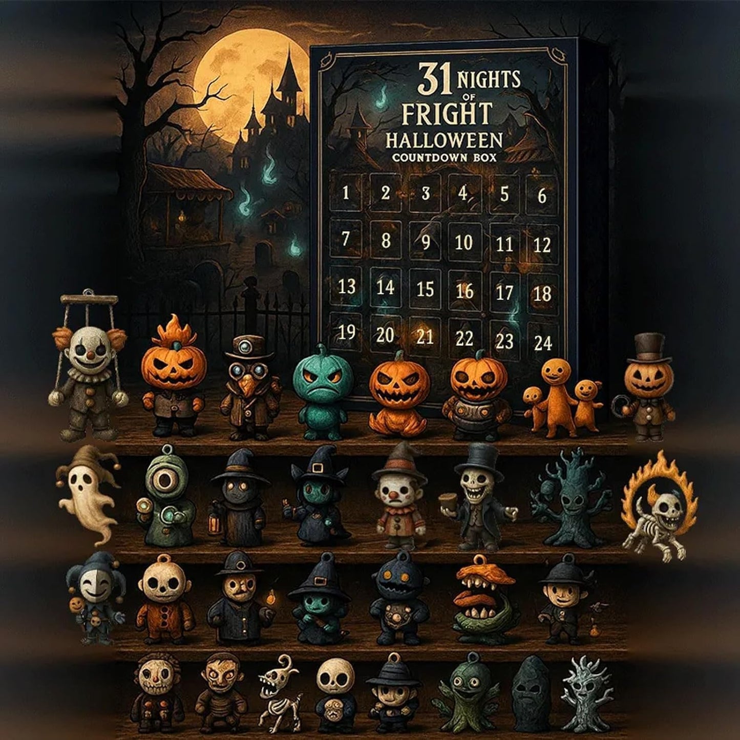 31 Nights of Fright - Halloween Countdown Box