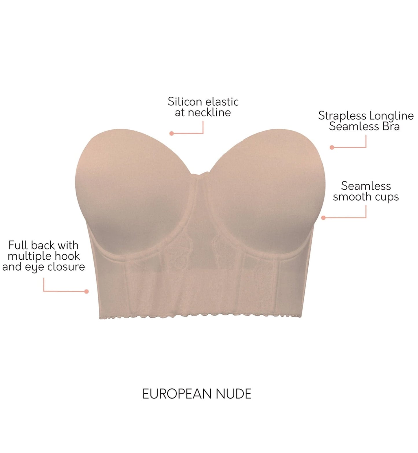 Low Back Strapless Bra — Your go-to for all-day Support and style!