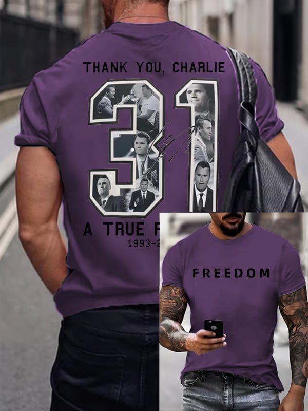 Men's Commemorative freedom 31 Printed T-Shirt