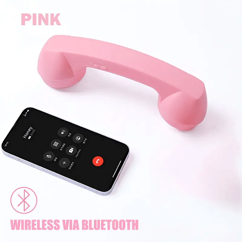 C Retro telephone style landline handle receiver