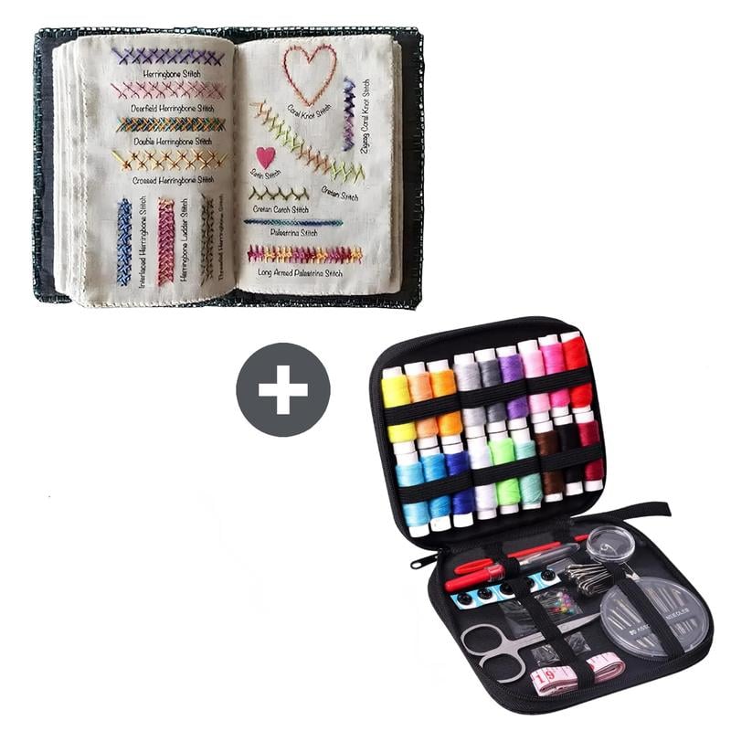 All-in-One Embroidery Stitch Book & Sewing Kit (86 PCS)