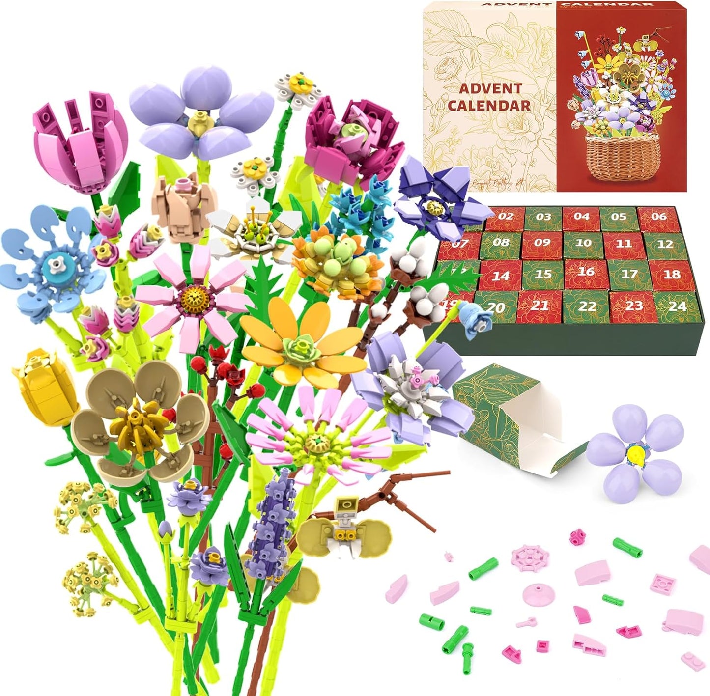 24 Day Flower Bouquet Advent Calendar