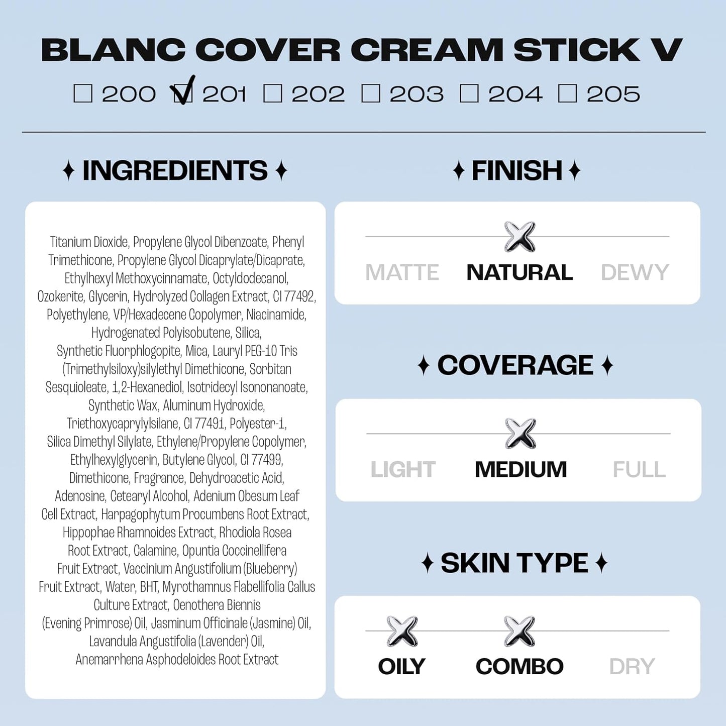 Blanc Cover Cream Stick V White Korean Colour Changing Foundation Stick