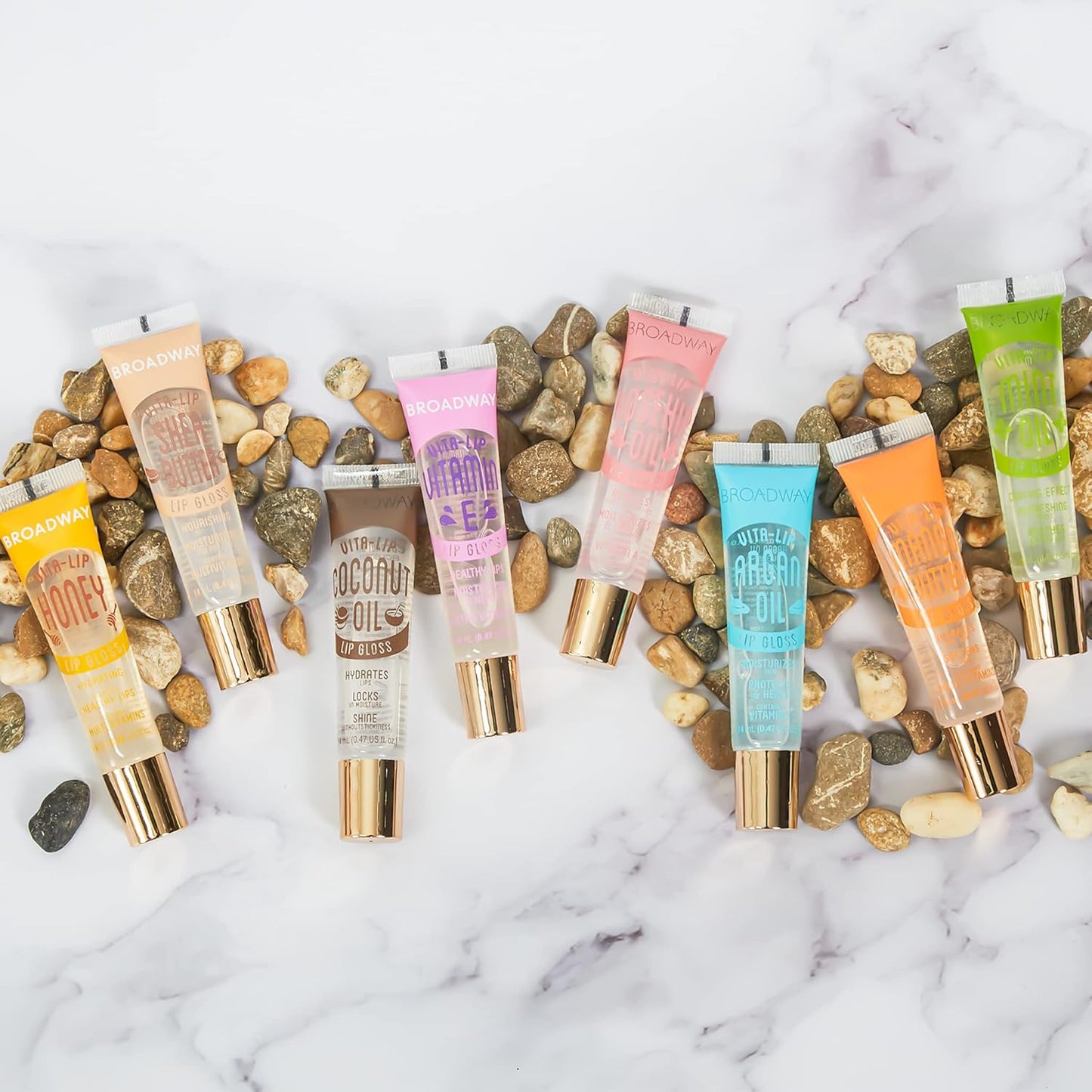 uby Kisses Vita-Lip Clear Gloss 12-Pack – Rosehip Oil Hydrating Shine