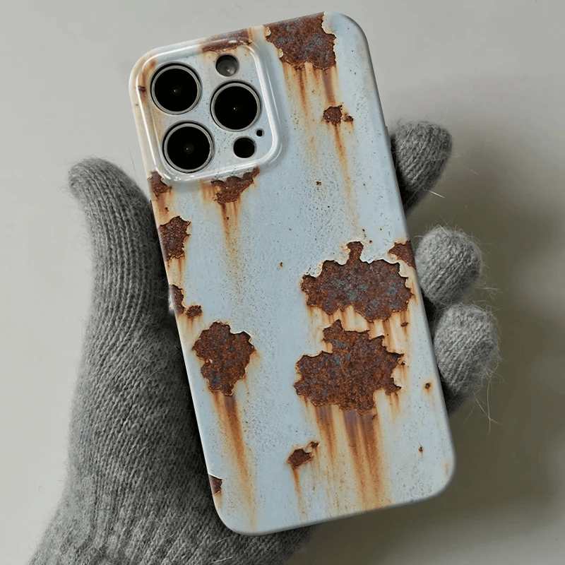 🔥2025 NEW ARRIVAL 🔩 Rusty Metal Texture iPhone Case