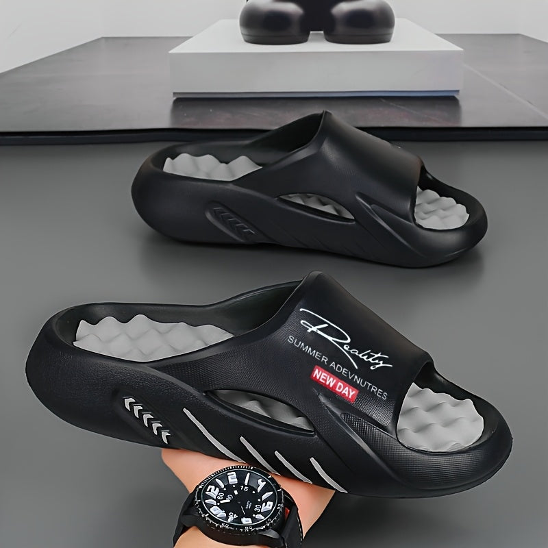 Men Casual Slide Sandals - Non-Slip, Foot Massage
