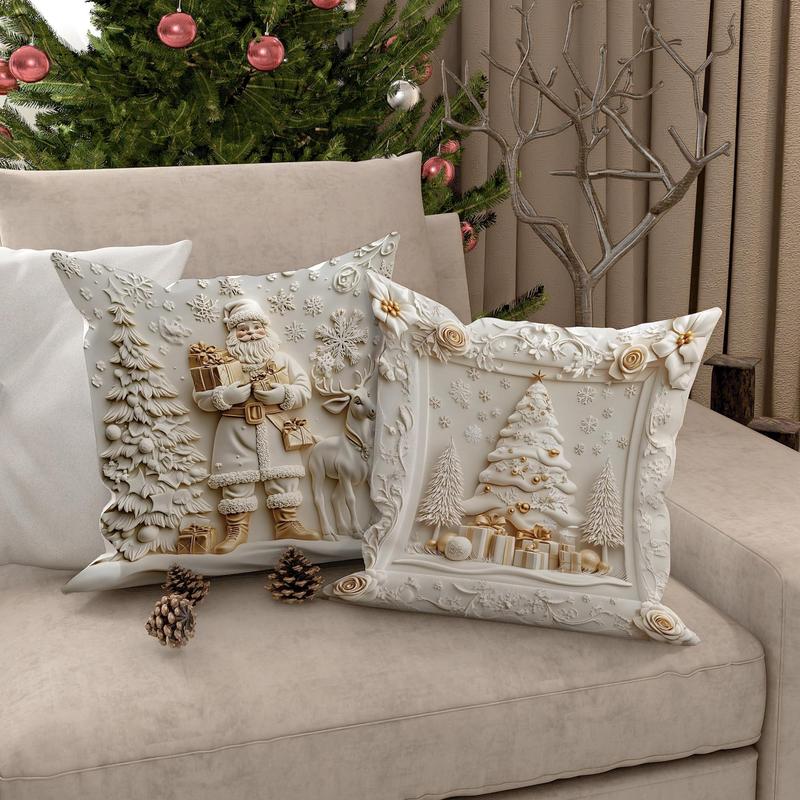 π Soft Velvet Christmas Pillow Covers β 4-Piece Set for Cozy Holiday Vibes!