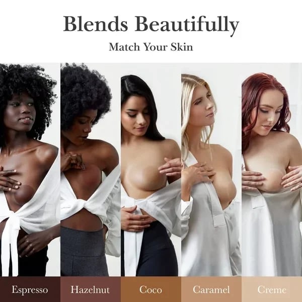Go Braless! Seamless Nipple Cover (Latex-free and 100% Medical Silicone)