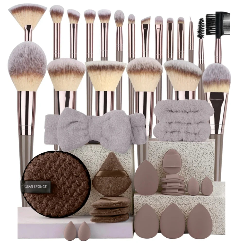 3-20Pcs Premium Foundation Makeup Brushes Set