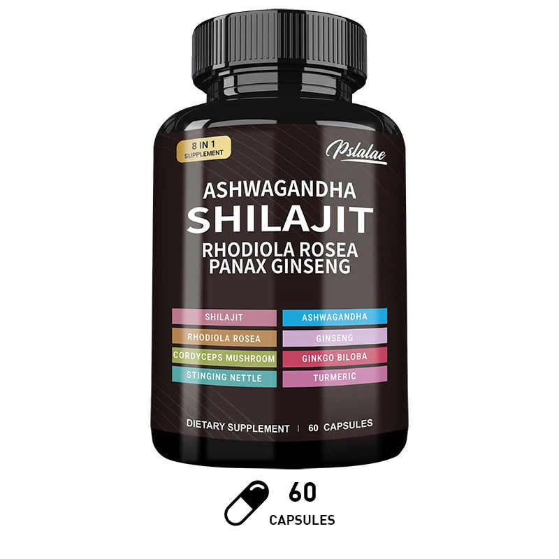 Shilajit Ashwagandha Rhodiola Rosea Boosts Energy and Endurance Increases Muscle Mass