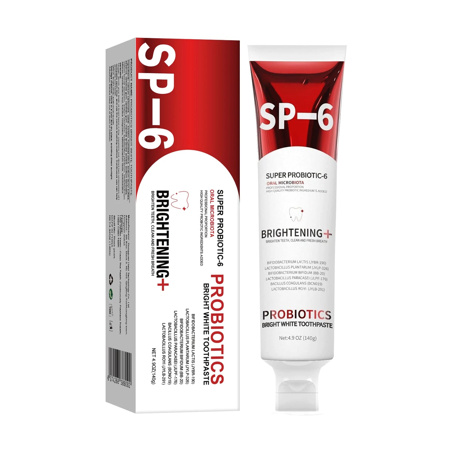Hydroxyapatite Repair Toothpaste Sp-6 Probiotic Remove Stains Deep Clean