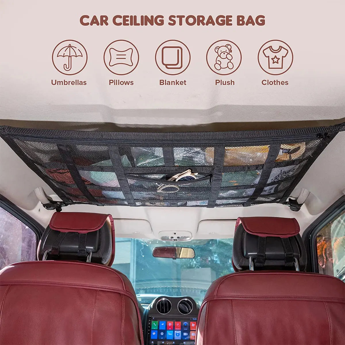 Ceiling Cargo Net Pocket
