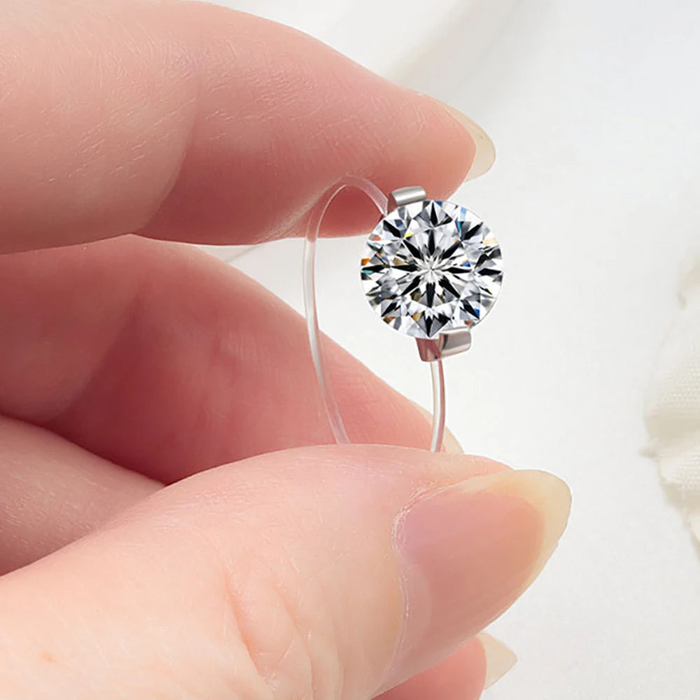 π The Invisible Elegance β #452 Ring β¨ Where minimalist design meets brilliant sparkle!