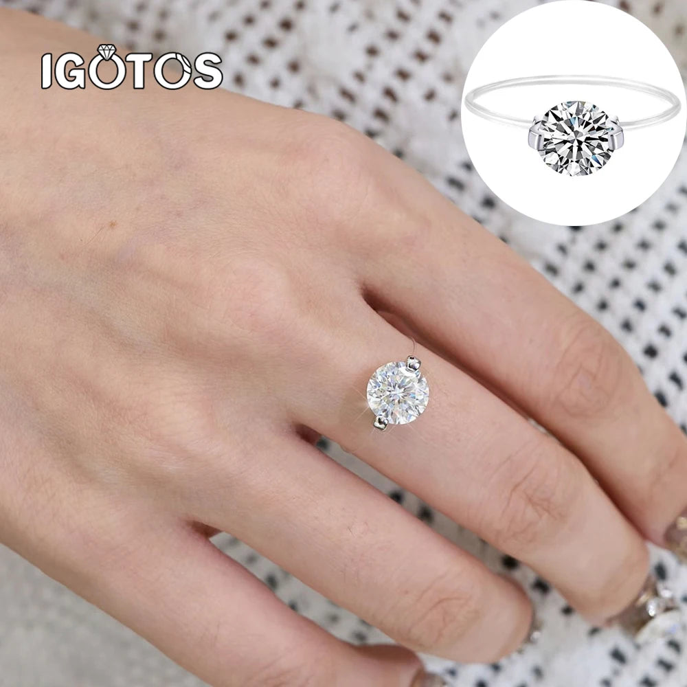 π The Invisible Elegance β #452 Ring β¨ Where minimalist design meets brilliant sparkle!
