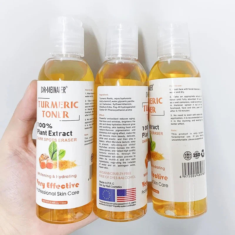 Brighten Turmeric Toner Dark Corrector Moisturizing Face Serum Vitamin C