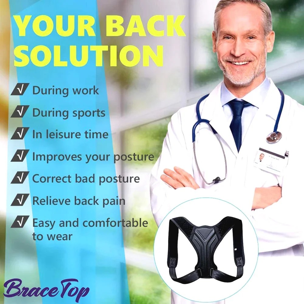 Back Posture Corrector Women Men-Unique Design Spine and Back Support