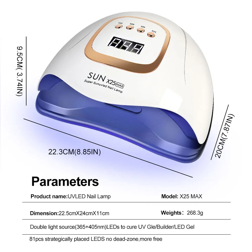 Professional 81 LED UV Nail Lamp with 4 Timers