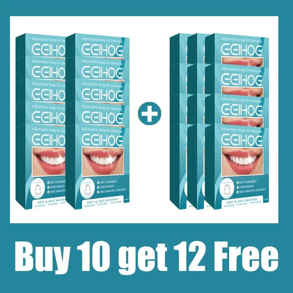 Adjustable Teeth Set Whitening Dentures Perfect Smile