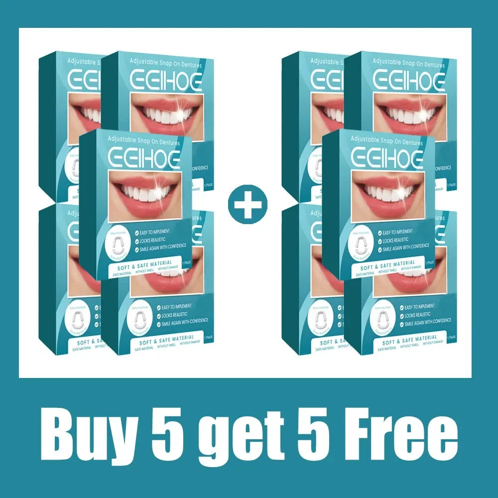 Adjustable Teeth Set Whitening Dentures Perfect Smile