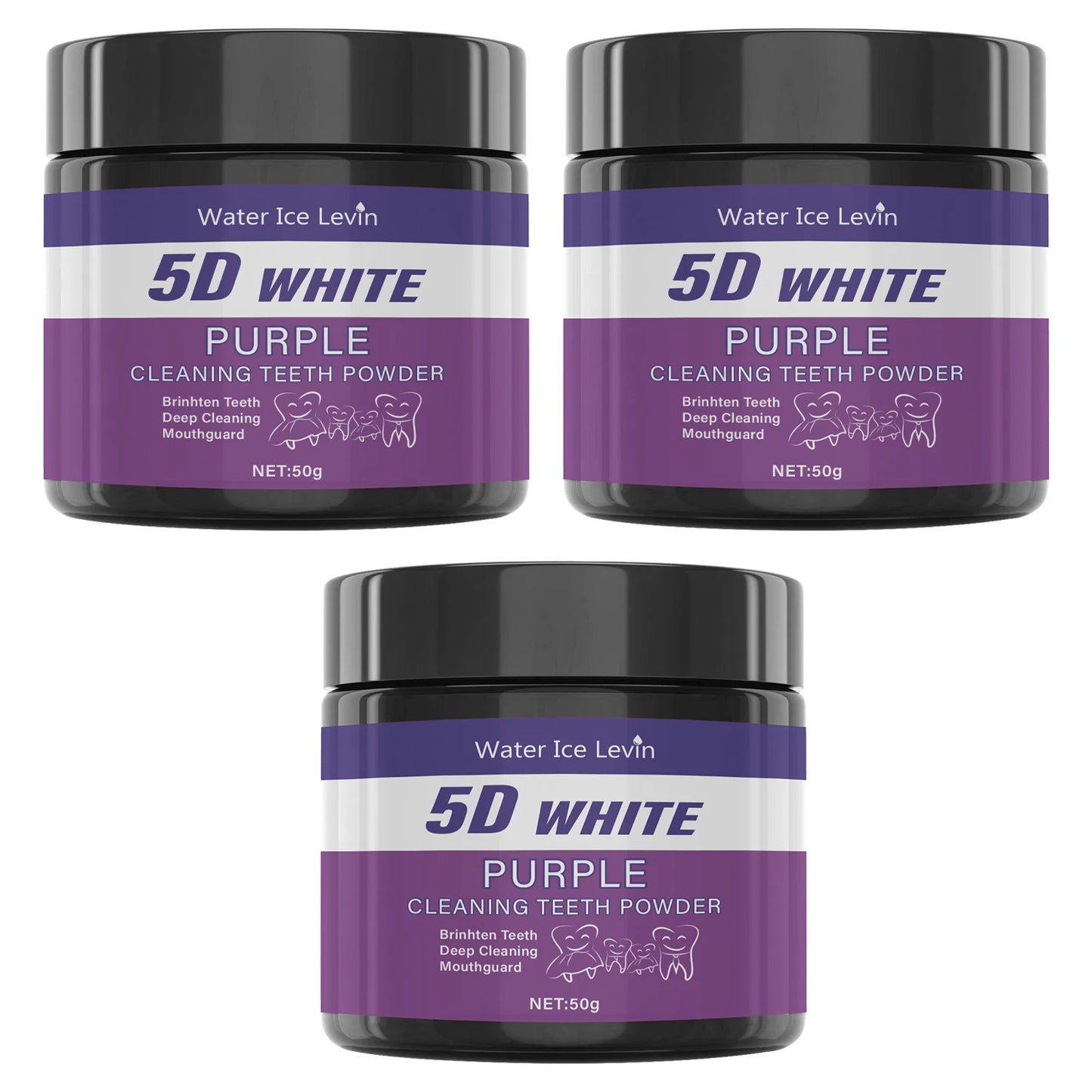 Water Ice Levin Purple Brightening Toothpowder: