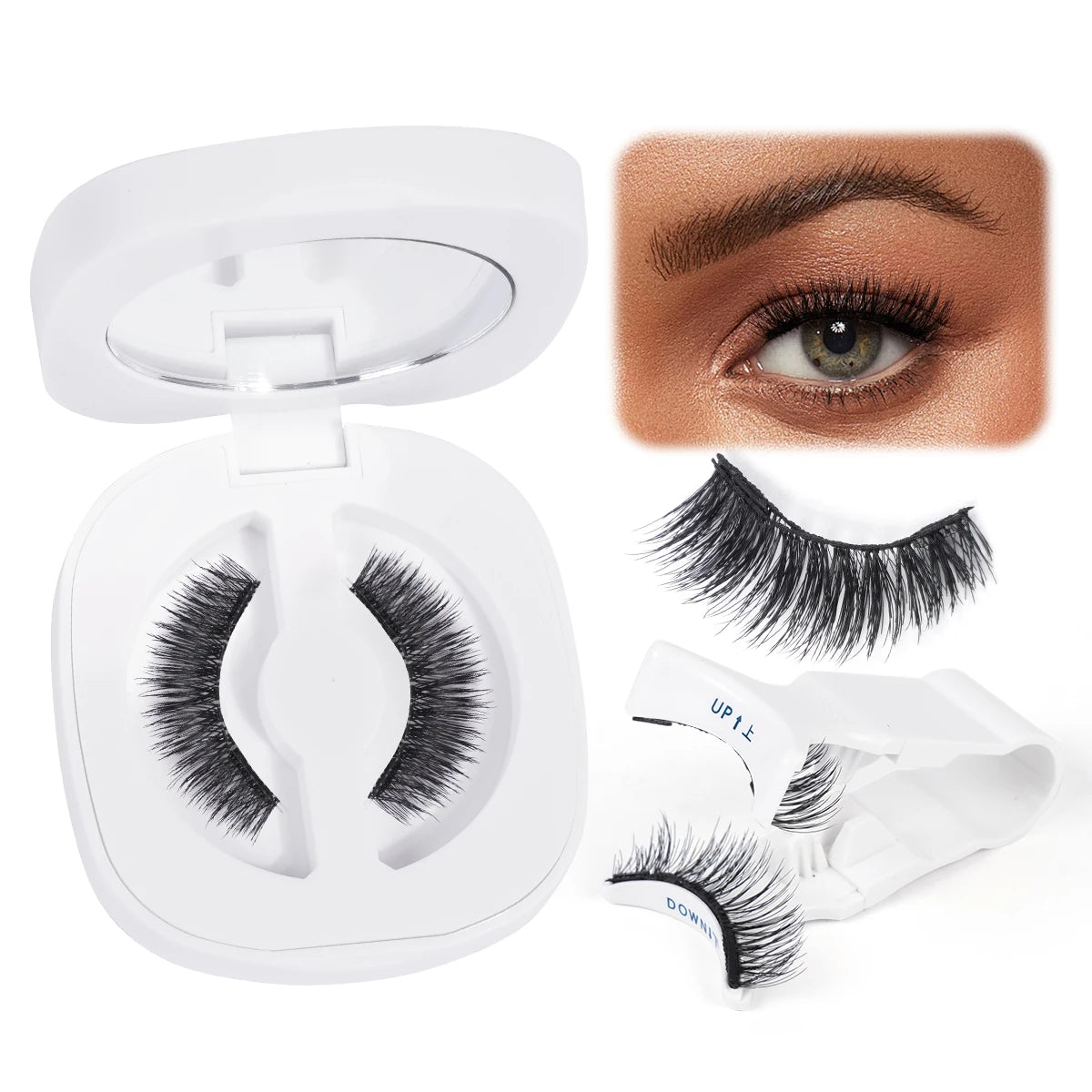 Magnetic Eyelashes with Mirror Applicator