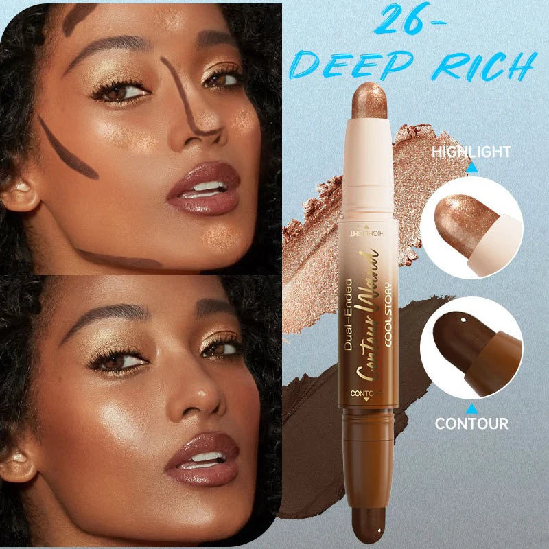 Double-Ended Contour Stick – Waterproof Highlight & Shadow Cream