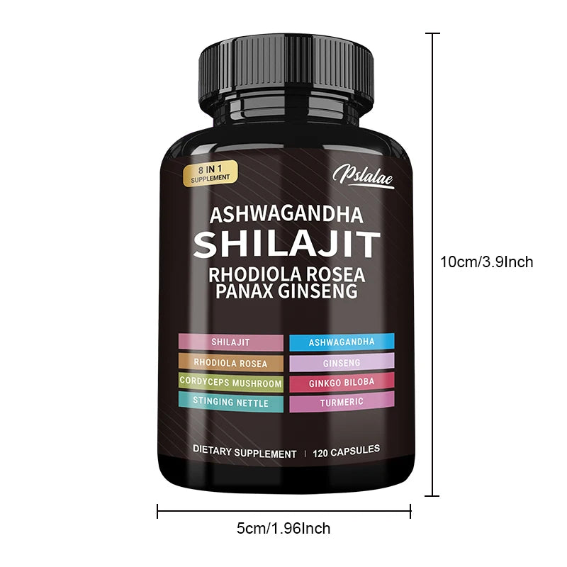 Shilajit Ashwagandha Rhodiola Rosea Boosts Energy and Endurance Increases Muscle Mass
